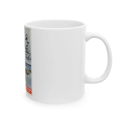 Soviet Era Poster 333 - White Coffee Mug-Go Mug Yourself