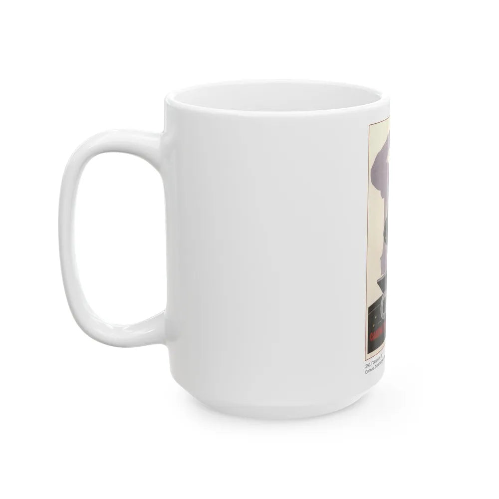 Soviet Era Poster 334 - White Coffee Mug-Go Mug Yourself