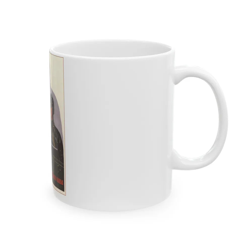 Soviet Era Poster 334 - White Coffee Mug-Go Mug Yourself