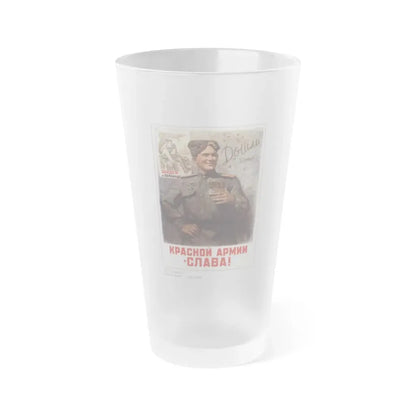 Soviet Era Poster 335 - Frosted Pint Glass 16oz Default Title - Go Mug Yourself