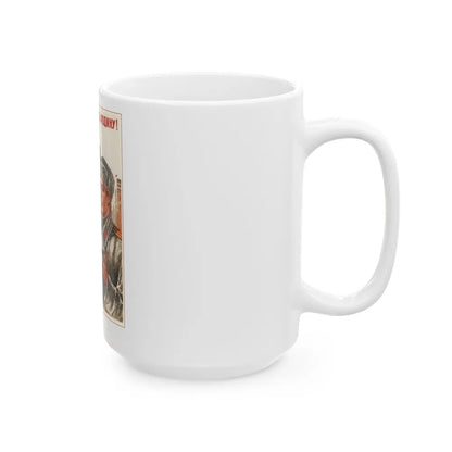 Soviet Era Poster 336 - White Coffee Mug-Go Mug Yourself