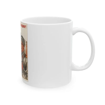 Soviet Era Poster 336 - White Coffee Mug-Go Mug Yourself