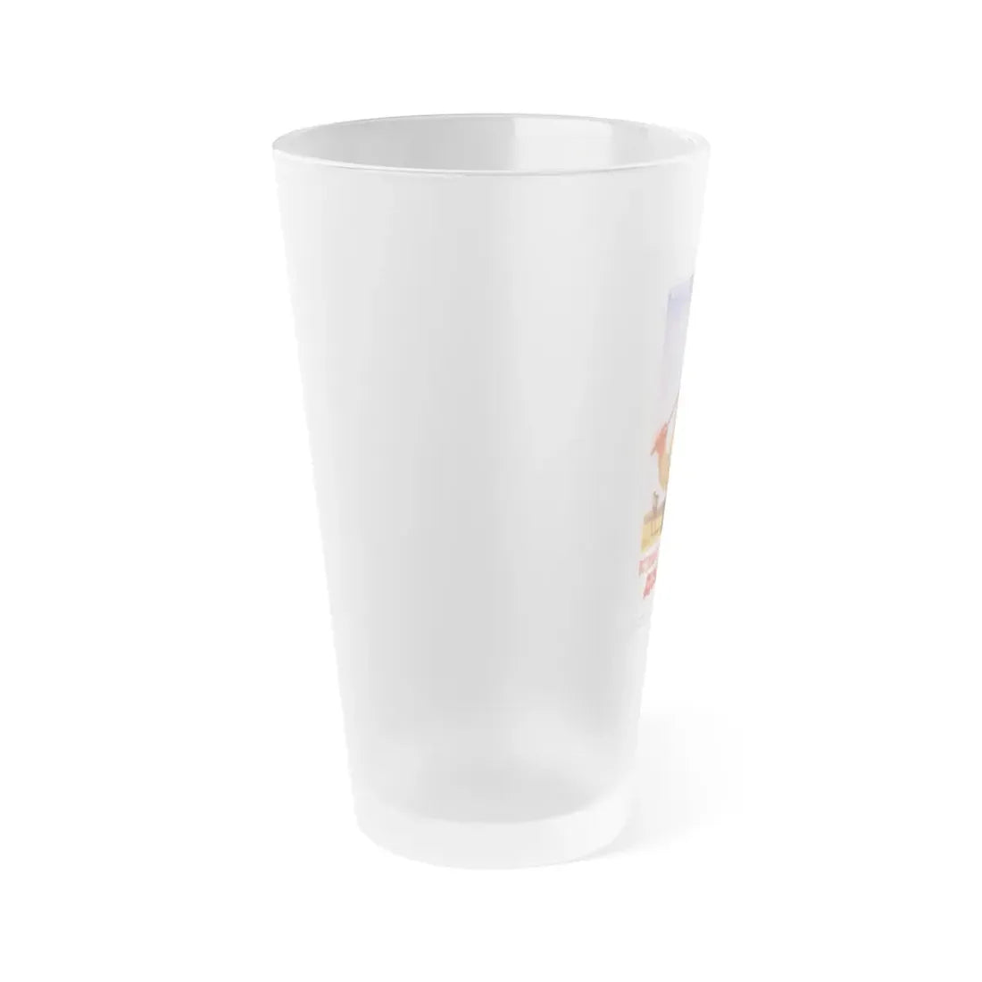 Soviet Era Poster 337 - Frosted Pint Glass 16oz - Go Mug Yourself