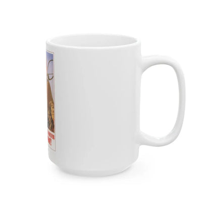 Soviet Era Poster 337 - White Coffee Mug-Go Mug Yourself