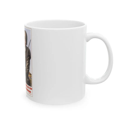 Soviet Era Poster 338 - White Coffee Mug-Go Mug Yourself