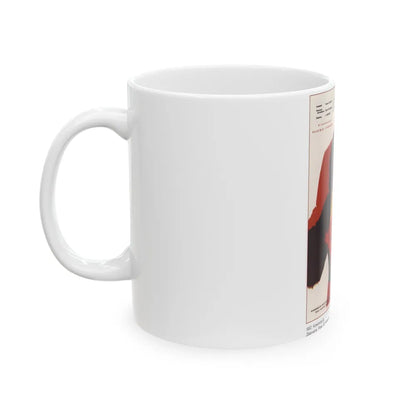 Soviet Era Poster 34 - White Coffee Mug-Go Mug Yourself