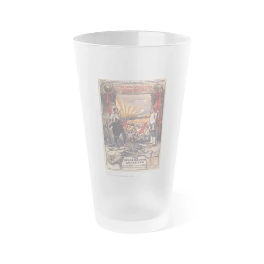 Soviet Era Poster 342 - Frosted Pint Glass 16oz Default Title - Go Mug Yourself