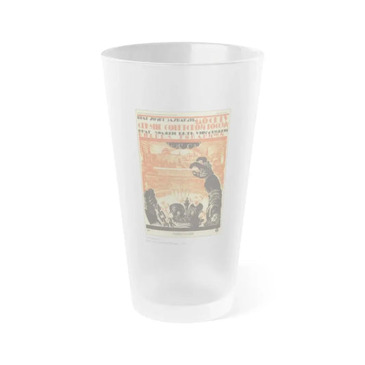 Soviet Era Poster 344 - Frosted Pint Glass 16oz Default Title - Go Mug Yourself