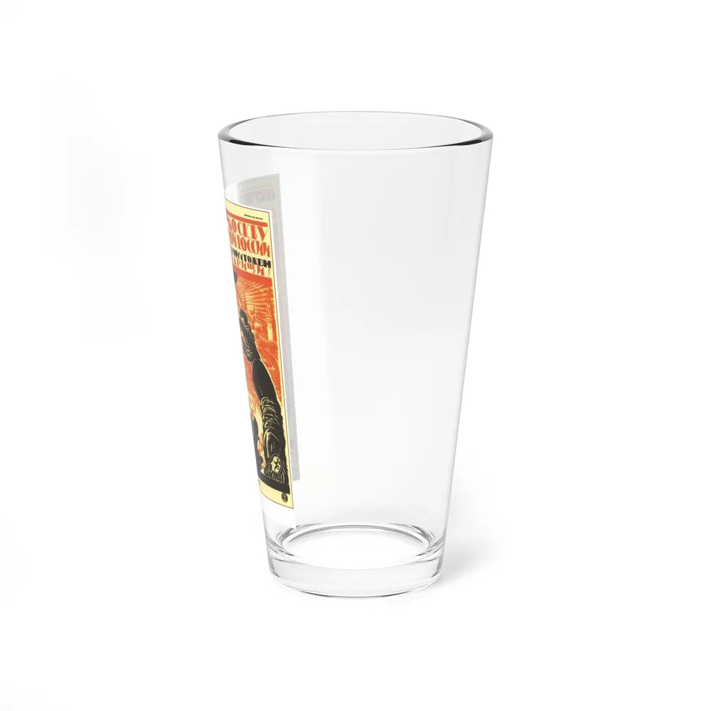 Soviet Era Poster 344 - Pint Glass 16oz-Go Mug Yourself