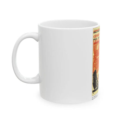 Soviet Era Poster 344 - White Coffee Mug-Go Mug Yourself