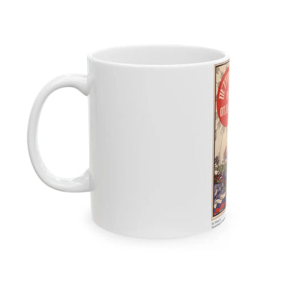 Soviet Era Poster 346 - White Coffee Mug-Go Mug Yourself