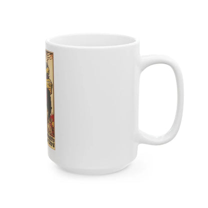 Soviet Era Poster 349 - White Coffee Mug-Go Mug Yourself