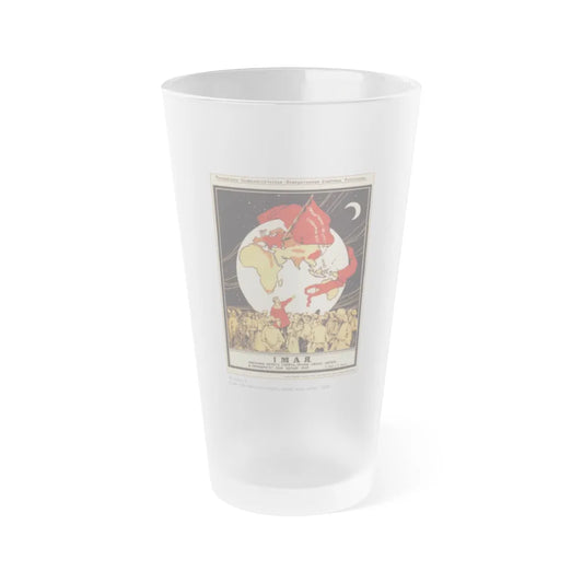 Soviet Era Poster 352 - Frosted Pint Glass 16oz-Go Mug Yourself