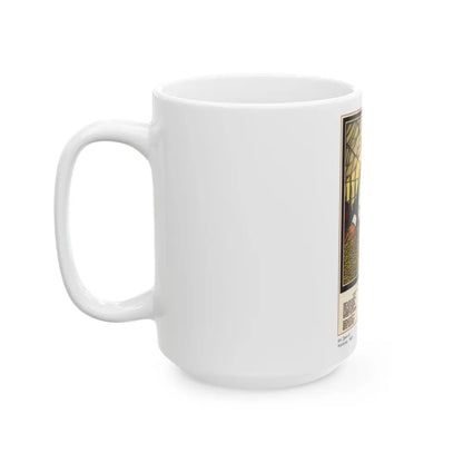 Soviet Era Poster 354 - White Coffee Mug-Go Mug Yourself