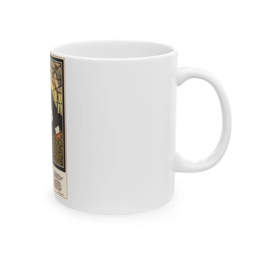 Soviet Era Poster 354 - White Coffee Mug-Go Mug Yourself