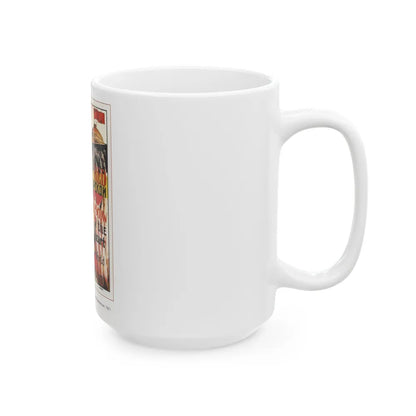 Soviet Era Poster 361 - White Coffee Mug-Go Mug Yourself