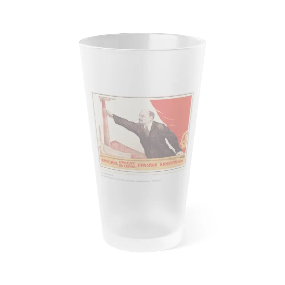 Soviet Era Poster 366 - Frosted Pint Glass 16oz-16oz-Frosted-Go Mug Yourself