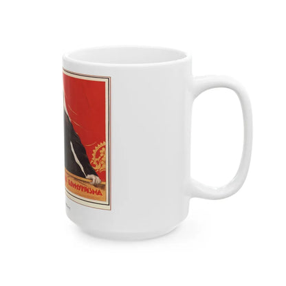 Soviet Era Poster 366 - White Coffee Mug-Go Mug Yourself