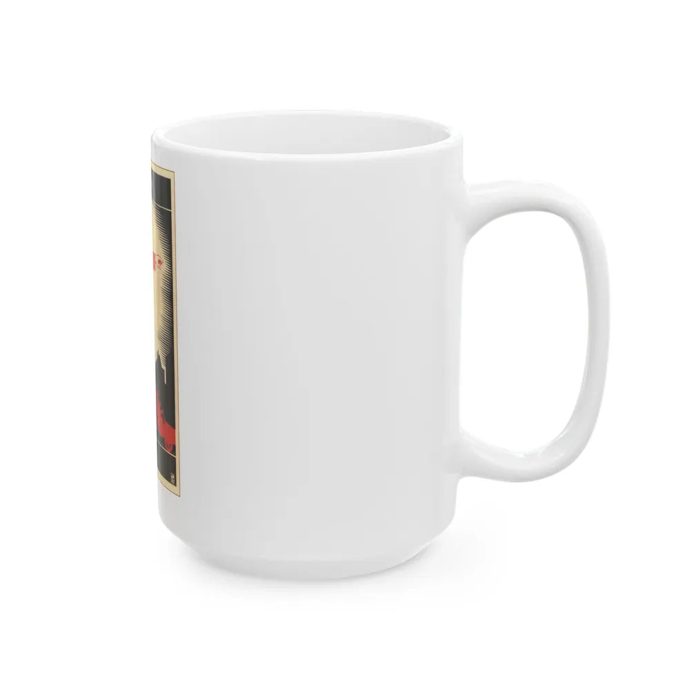 Soviet Era Poster 369 - White Coffee Mug-Go Mug Yourself