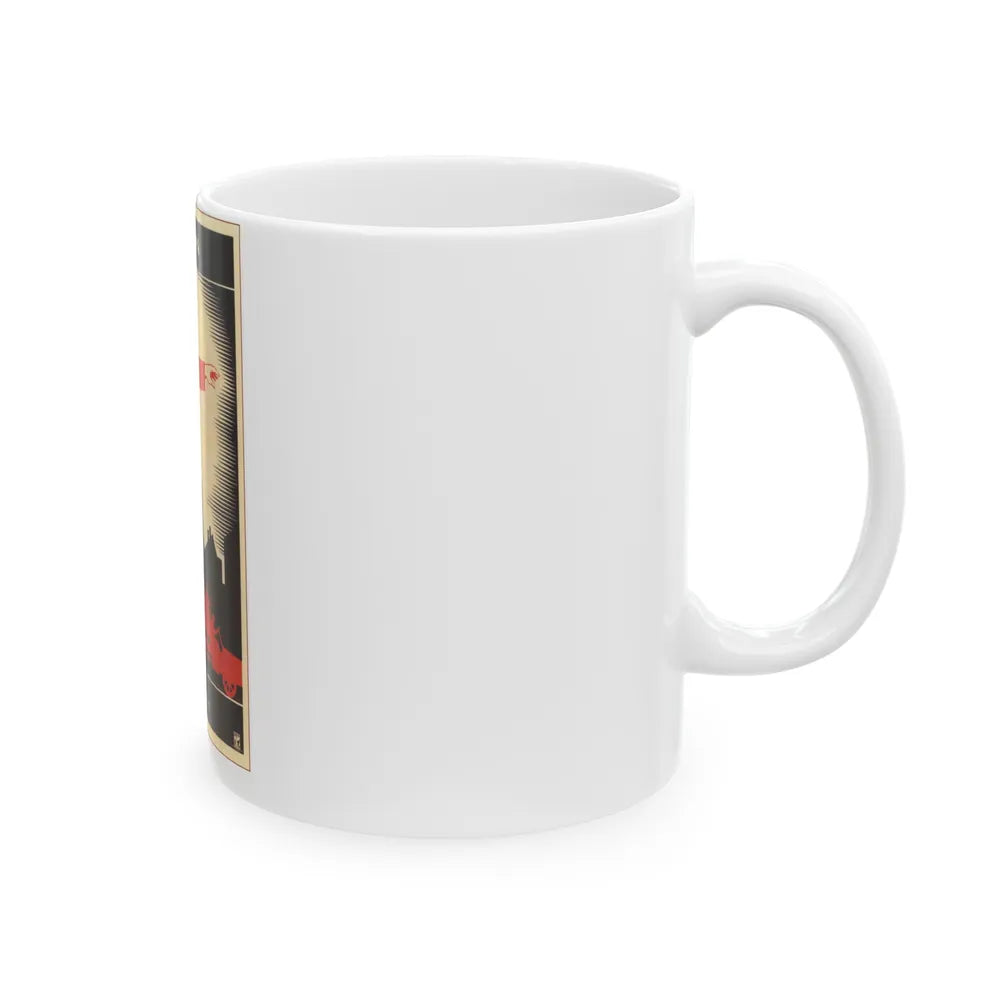 Soviet Era Poster 369 - White Coffee Mug-Go Mug Yourself