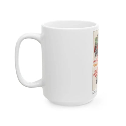 Soviet Era Poster 370 - White Coffee Mug - Go Mug Yourself