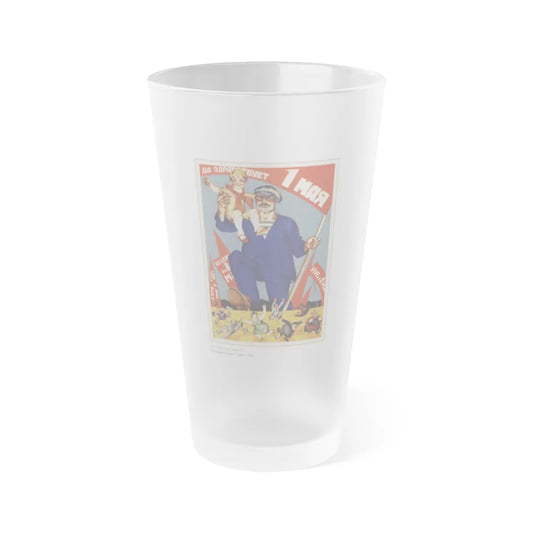 Soviet Era Poster 374 - Frosted Pint Glass 16oz-16oz-Frosted-Go Mug Yourself