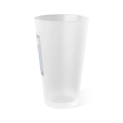 Soviet Era Poster 375 - Frosted Pint Glass 16oz - Go Mug Yourself