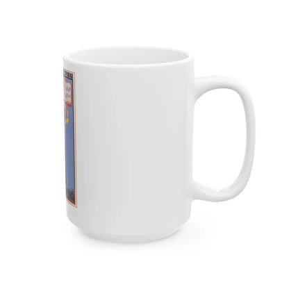 Soviet Era Poster 375 - White Coffee Mug-Go Mug Yourself