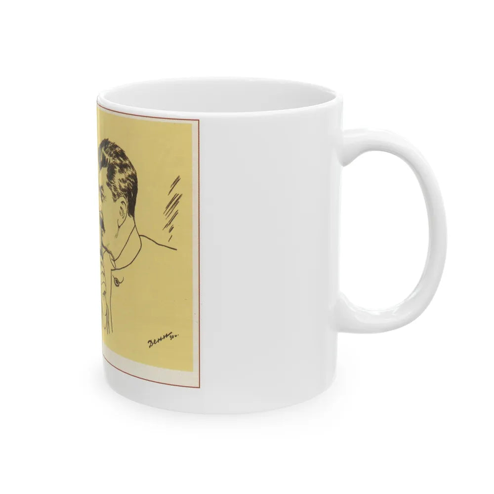 Soviet Era Poster 379 - White Coffee Mug-Go Mug Yourself