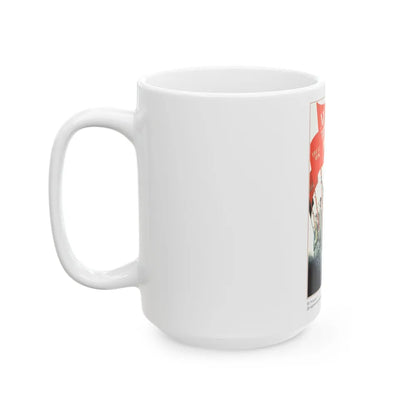 Soviet Era Poster 382 - White Coffee Mug-Go Mug Yourself