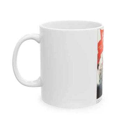 Soviet Era Poster 382 - White Coffee Mug-Go Mug Yourself