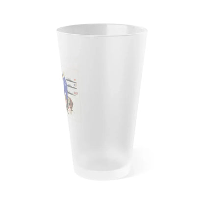 Soviet Era Poster 384 - Frosted Pint Glass 16oz - Go Mug Yourself