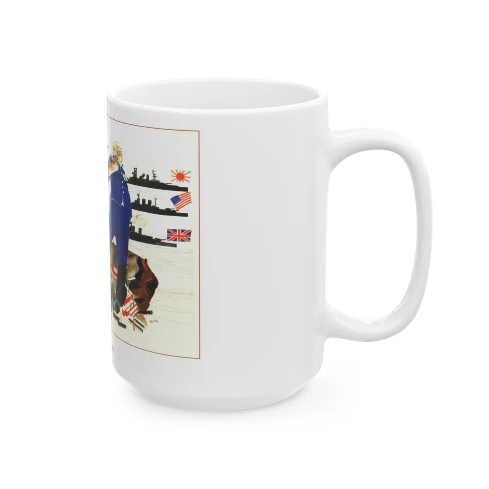 Soviet Era Poster 384 - White Coffee Mug-Go Mug Yourself