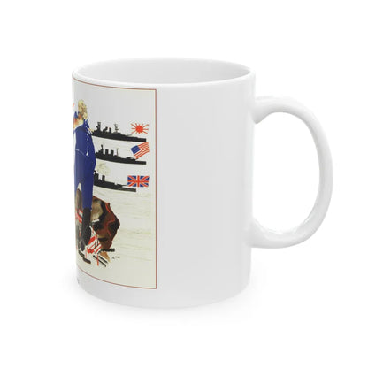 Soviet Era Poster 384 - White Coffee Mug-Go Mug Yourself