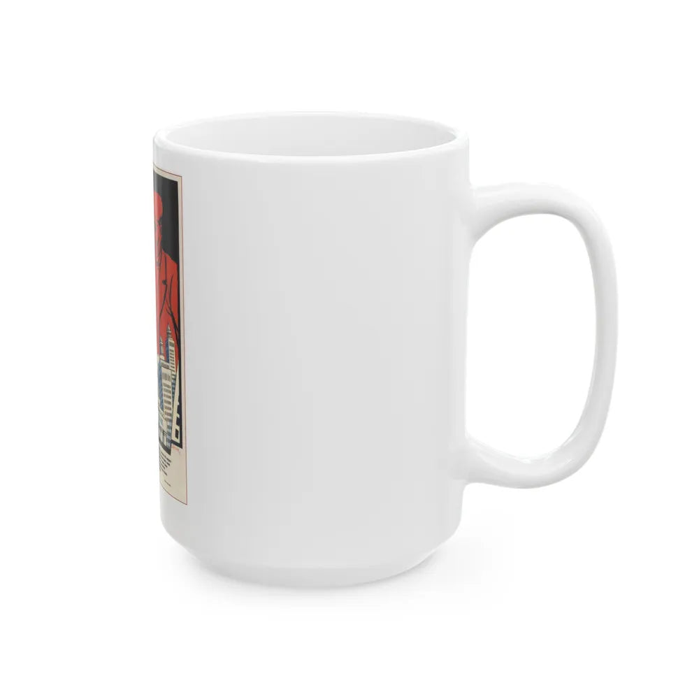 Soviet Era Poster 386 - White Coffee Mug-Go Mug Yourself