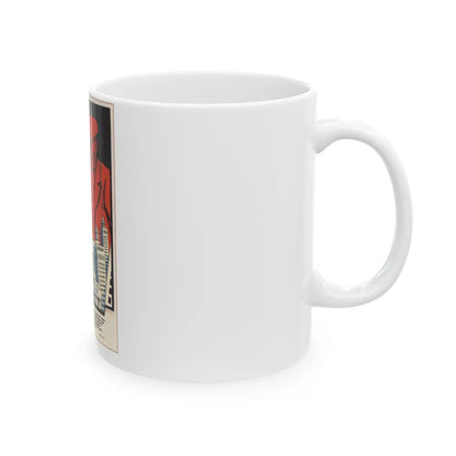 Soviet Era Poster 386 - White Coffee Mug-Go Mug Yourself