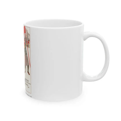 Soviet Era Poster 387 - White Coffee Mug-Go Mug Yourself