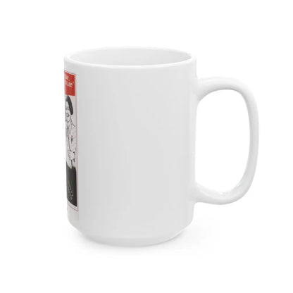 Soviet Era Poster 389 - White Coffee Mug-Go Mug Yourself