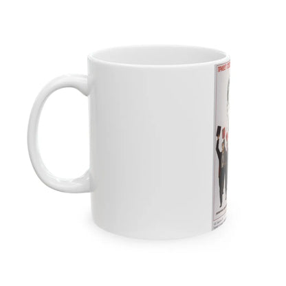 Soviet Era Poster 393 - White Coffee Mug-Go Mug Yourself