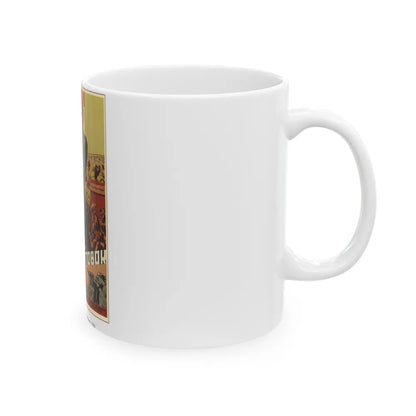 Soviet Era Poster 4 - White Coffee Mug-Go Mug Yourself