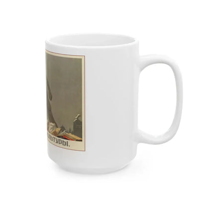 Soviet Era Poster 400 - White Coffee Mug - Go Mug Yourself