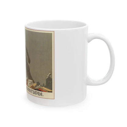 Soviet Era Poster 400 - White Coffee Mug-Go Mug Yourself