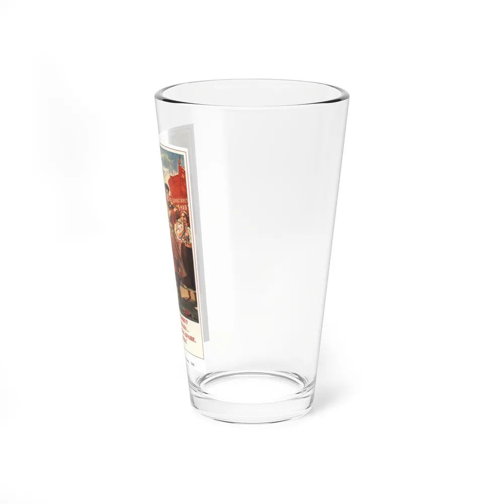 Soviet Era Poster 401 - Pint Glass 16oz-Go Mug Yourself