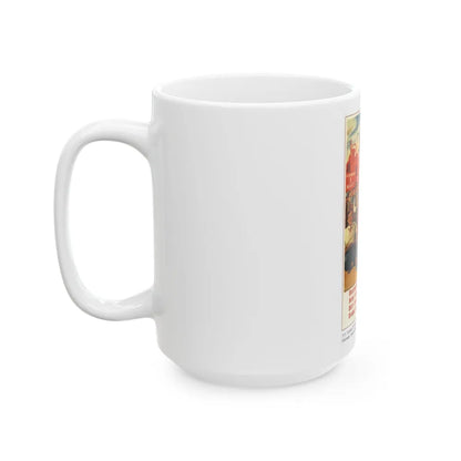 Soviet Era Poster 401 - White Coffee Mug-Go Mug Yourself