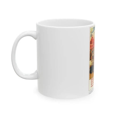 Soviet Era Poster 401 - White Coffee Mug - Go Mug Yourself