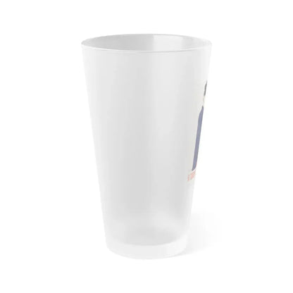 Soviet Era Poster 406 - Frosted Pint Glass 16oz - Go Mug Yourself