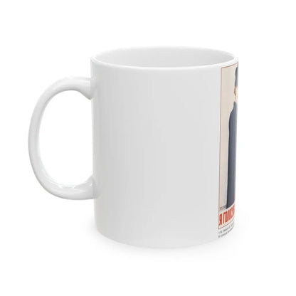 Soviet Era Poster 406 - White Coffee Mug-Go Mug Yourself