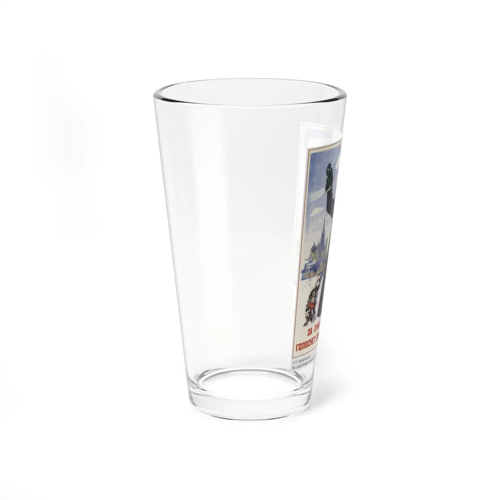 Soviet Era Poster 407 - Pint Glass 16oz-Go Mug Yourself