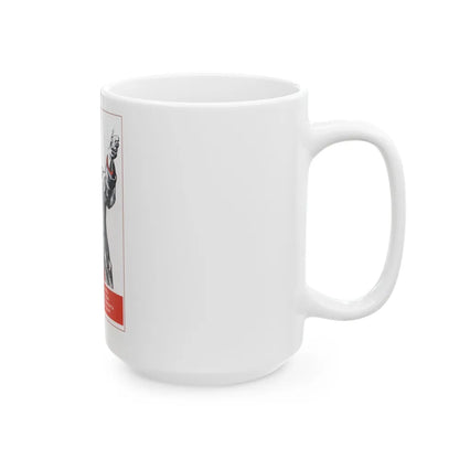 Soviet Era Poster 408 - White Coffee Mug-Go Mug Yourself