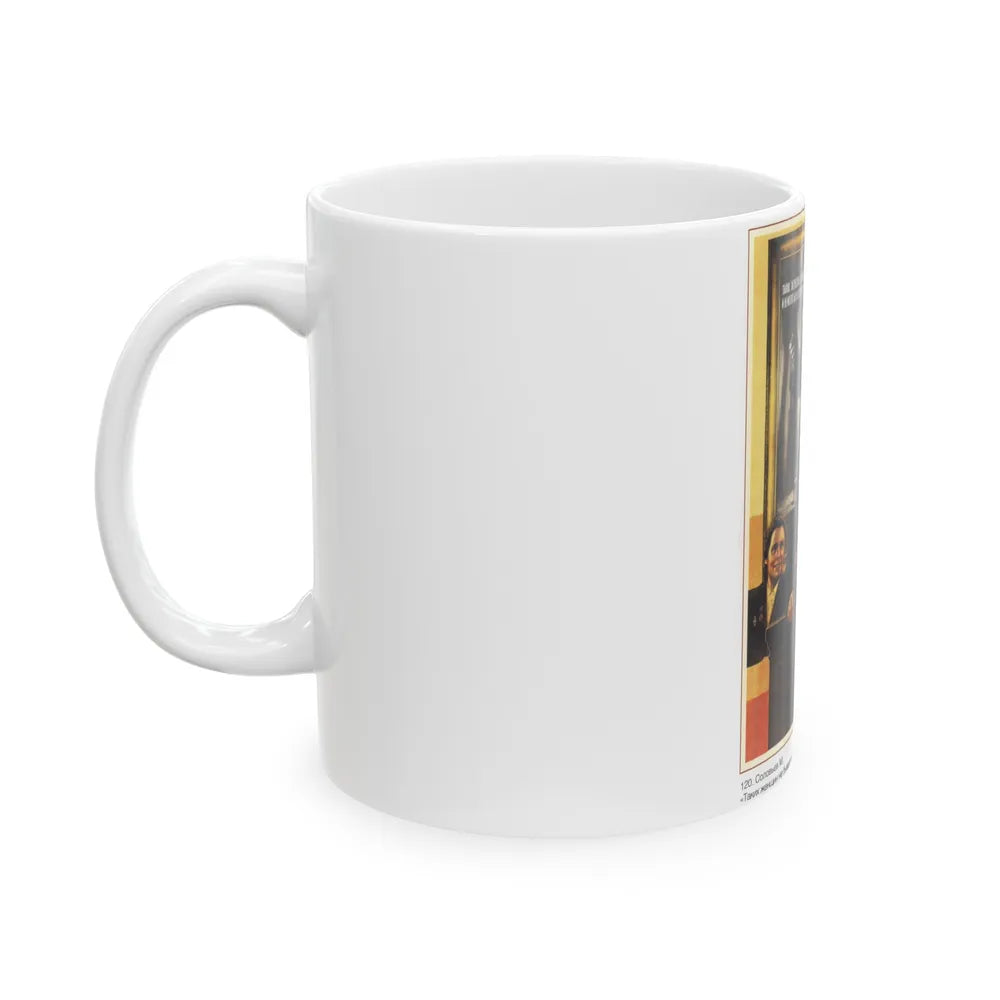 Soviet Era Poster 409 - White Coffee Mug-Go Mug Yourself